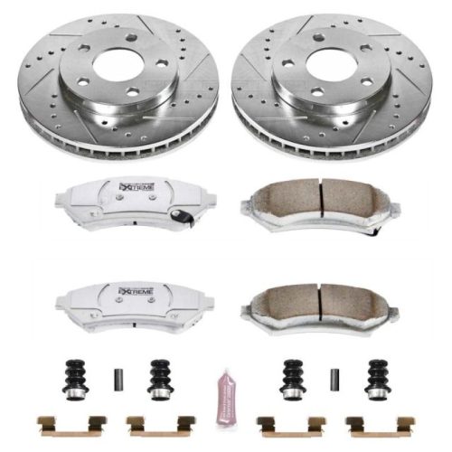 2000-2005 Buick Century Front Brake Rotor and Carbon-Fiber Ceramic Brake Pad Assembly - Heavy-Duty Performance Upgrade