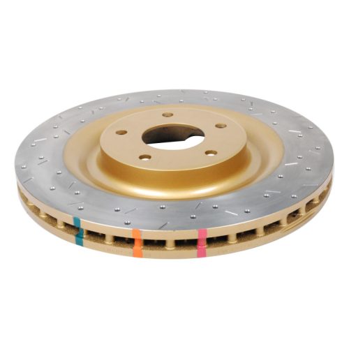 DBA 4000 Series Drilled and Slotted Rotor for Chevrolet Corvette and Cadillac XLR - Heavy-Duty Replacement