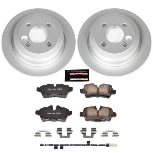 2011-2012 Mini Cooper Rear PowerStop Z23 Evolution Sport Coated Brake Kit - Heavy-Duty Replacement for Enhanced Stopping Power