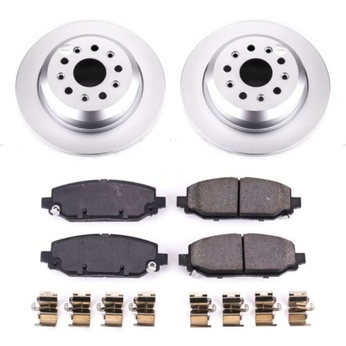 2018-2021 Jeep Wrangler Rear PowerStop Z17 Evolution Geomet Coated Brake Kit - Premium Replacement
