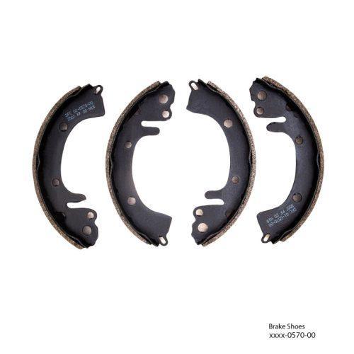 83-87 Hyundai Pony DFC Part Number 1901-0570-00 Rear Premium Service Brake Shoes for Drop-in