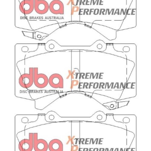 DBA XP Series Heavy-Duty Front Brake Pads for Toyota Tundra (2014) and Lexus LX570 (2008-2011) - Premium Replacement