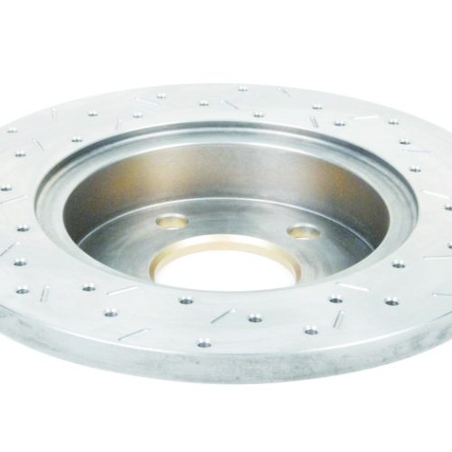 DBA 4000 Series Drilled and Slotted Rear Brake Rotors for Chevrolet Cobalt, Malibu, Pontiac G6, 2010-11 - Premium Replacement - Image 2