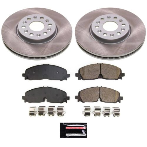 2021 GMC Acadia & Chevrolet Traverse Front Semi-Coated Rotor Brake Assembly - Premium Replacement