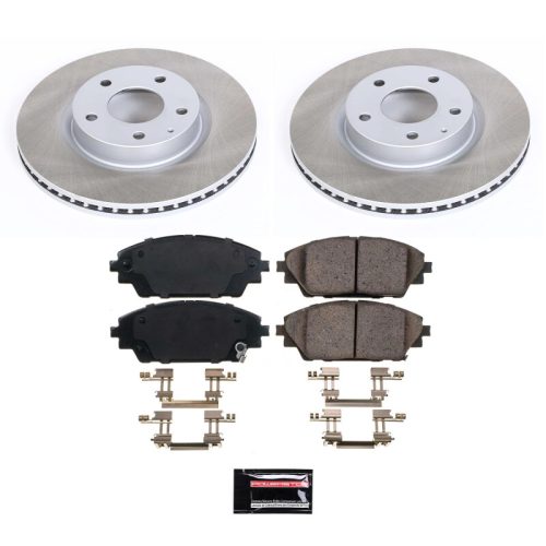 2014-2017 Mazda 3 & CX-3 Front Semi-Coated Rotor Brake Assembly - Heavy-Duty Fleet Replacement by PowerStop Part SC6971