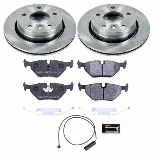 1996-1999 BMW 3 Series Rear Heavy-Duty Brake Rotor and Ceramic Brake Pad Assembly - Premium Replacement