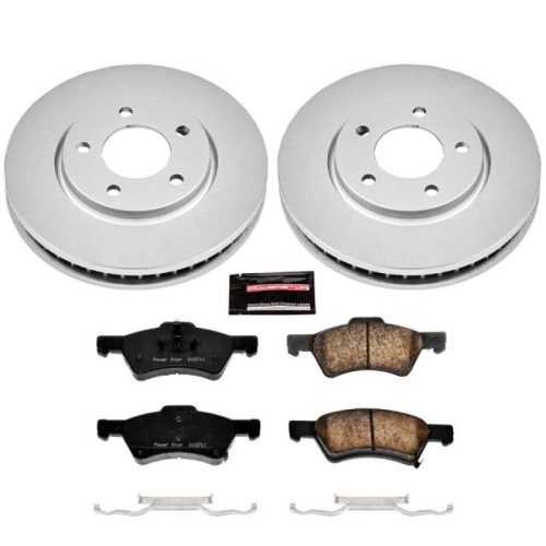 2001-'07 Dodge Grand Caravan, 2003 Chrysler Town & Country Front Brake Rotor and Ceramic Pad Assembly - Premium Replacement