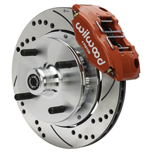 1970-1972 Porsche 914 Front Powerlite Brake Rotor and Caliper Assembly - Drilled & Slotted Heavy-Duty Brake Components - Premium Replacement
