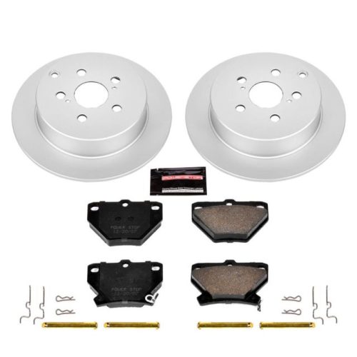 2000-2007 Toyota Matrix & Pontiac Vibe Rear PowerStop Z17 Evolution Geomet Coated Brake Kit - Heavy-Duty Fleet Replacement
