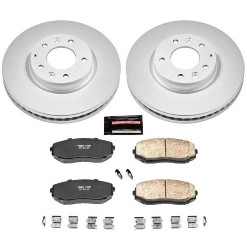 2007-2010 Mazda CX-7 Front Brake Rotor and Ceramic Pad Assembly - Premium Replacement