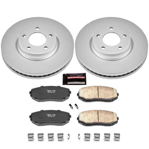 2007-2009 Ford Edge & 2007 Lincoln MKX Front Z17 Evolution Geomet Coated Brake Rotor and Ceramic Brake Pad Assembly - Premium Replacement