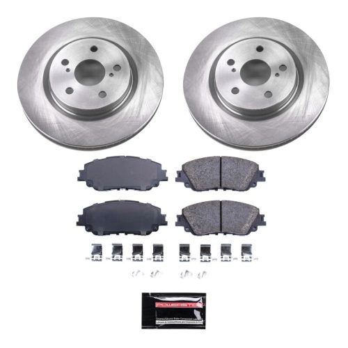 2018-2019 Toyota Camry Front Semi-Coated Rotor Brake Kit - Premium Replacement