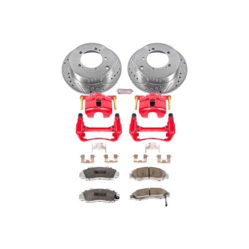 1998-1999 Acura CL Front Z26 Street Warrior Brake Upgrade Kit with Drilled & Slotted Rotors - Heavy-Duty Performance Replacement