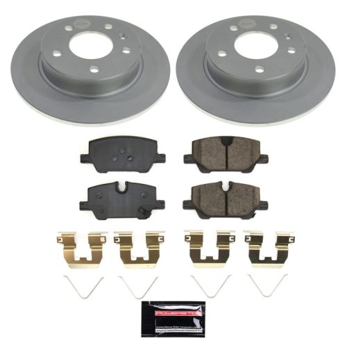 2020-2021 Buick Encore GX Rear PowerStop Z17 Coated Brake Rotor and Ceramic Brake Pad Assembly - Premium Replacement