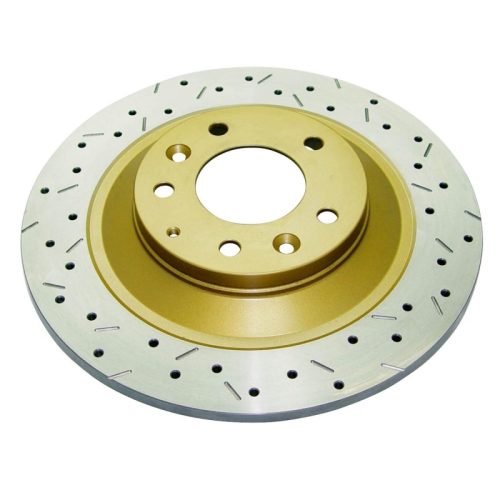 DBA 4000 Series Rear Drilled and Slotted Rotor for Mazda 6 and MazdaSpeed6 2006-2007 - Premium Replacement