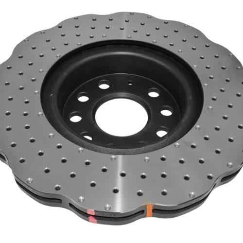 DBA 4000 Series Drilled Wavey Rotor for Audi A3, VW Jetta, CC, Eos 2010-11 - Premium Replacement - Image 3