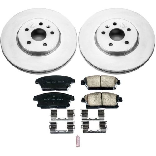2013-2016 Buick Encore Front Z17 Evolution Geomet Coated Brake Rotor and Ceramic Pad Assembly - Premium Replacement