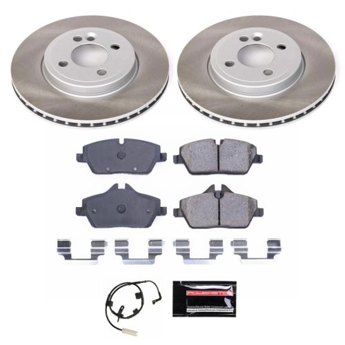 2007-2010 Mini Cooper Front Semi-Coated Rotor Brake Assembly - Heavy-Duty Replacement for Fleet and Commercial Vehicles