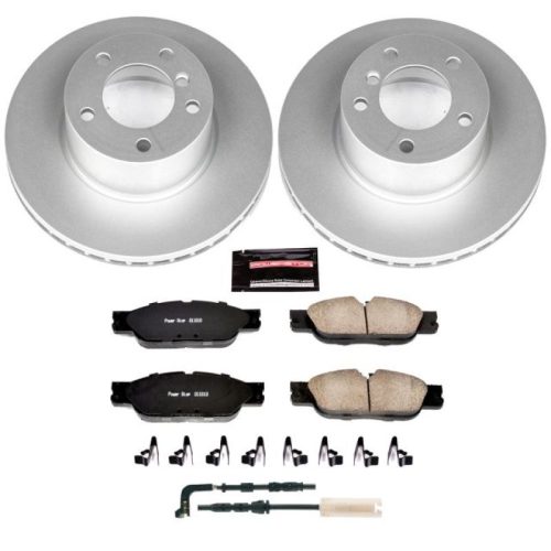 2010 BMW 128i Front Z23 Evolution Sport Coated Brake Kit - Heavy Duty Replacement for Enhanced Towing and Performance
