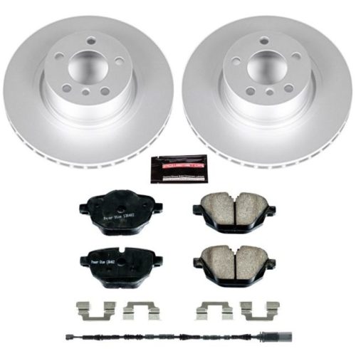 2011-2017 BMW X3 & X4 Rear Brake Rotor and Pad Assembly - Heavy Duty Performance Upgrade with Coated Rotors and Ceramic Pads - Premium Replacement