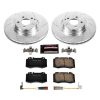 2007-2009 Mercedes-Benz E350 Front Z23 Evolution Sport Brake Rotor and Carbon-Fiber Ceramic Pad Upgrade - Premium Replacement