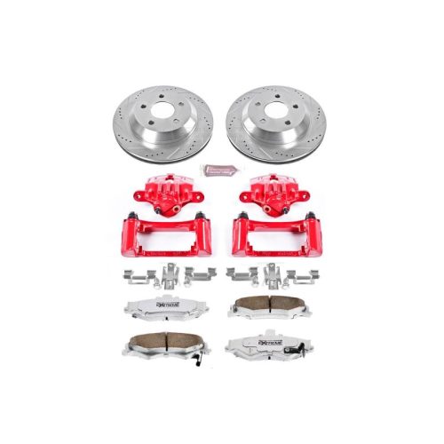 2002-2002 Pontiac Firebird Rear Z26 Street Warrior Brake Kit with Powder Coated Calipers - Premium Heavy-Duty Replacement