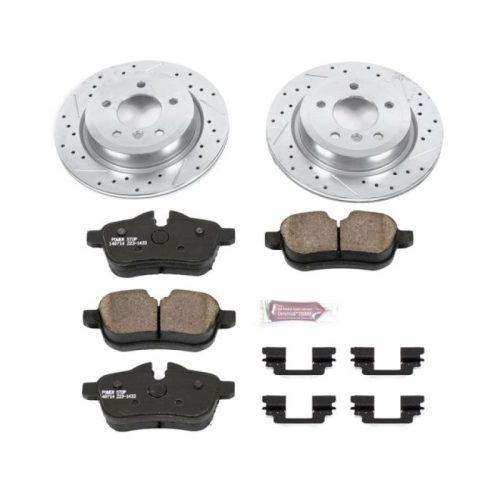 2010 BMW Z4 Rear Z23 Evolution Sport Brake Rotor and Carbon-Fiber Ceramic Pad Assembly - Premium Heavy-Duty Replacement