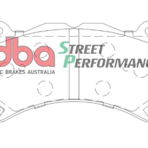 DBA Street Performance Brake Pads Front Kit for Nissan GT-R R35 2007-22 - Image 2