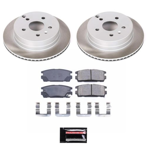 2010-2012 Chevrolet Equinox & 2010-2012 GMC Terrain Rear Semi-Coated Rotor Brake Assembly - Premium Replacement