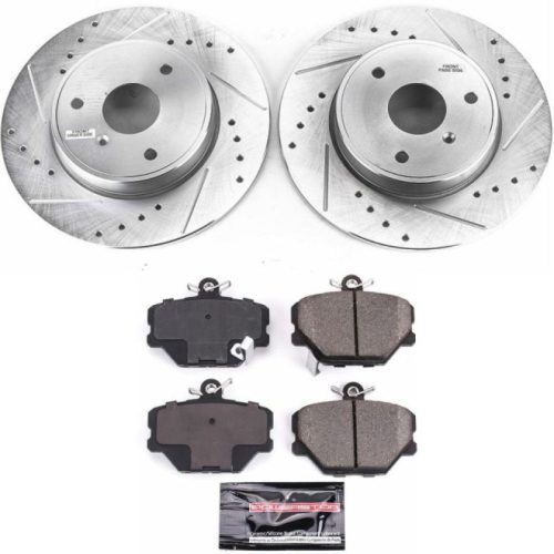 2012-2013 Smart Fortwo Front Brake Rotor and Carbon-Fiber Ceramic Brake Pad Assembly - Heavy-Duty Performance Upgrade