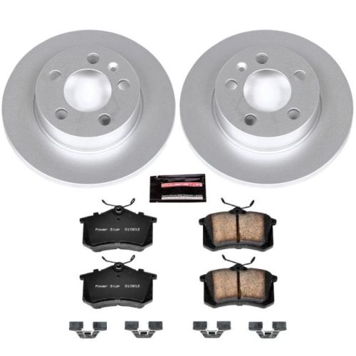 2000-2006 Audi TT Quattro Rear Z23 Evolution Sport Coated Brake Rotor and Carbon-Fiber Ceramic Brake Pads - Heavy-Duty Replacement