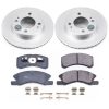 2014-2015 Mitsubishi Mirage Front Brake Rotor and Ceramic Pad Assembly - Premium Replacement