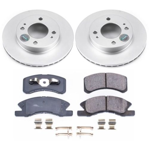 2014-2015 Mitsubishi Mirage Front Brake Rotor and Ceramic Pad Assembly - Premium Replacement