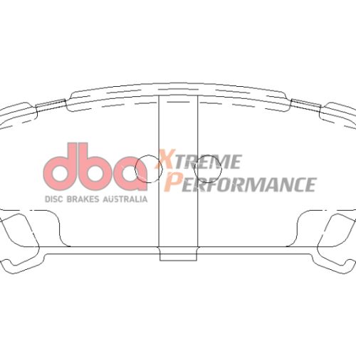 DBA XP Series Rear Brake Pads for Subaru Legacy 2005-2009 - Heavy-Duty Friction and High-Temperature Performance
