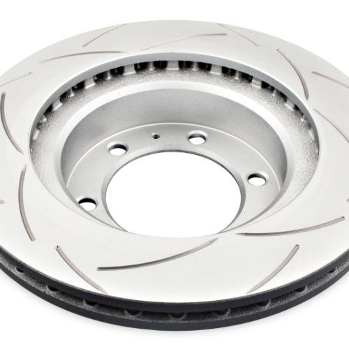 DBA T2 Street Series Slotted Front Brake Rotor for Toyota FJ Cruiser and Tacoma 2005-2013 - Premium Replacement