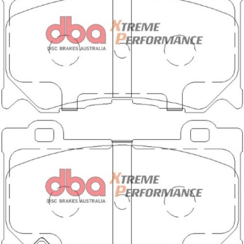 DBA XP Performance Front Brake Pads for Nissan 370Z 2009-2021 - Heavy-Duty Friction and High-Temperature Brake Pad Assembly