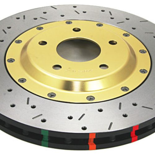 DBA 5000 Series XS Rotor for Chevrolet Corvette 1997-2004 Front Drilled and Slotted Two-Piece Rotor - Premium Replacement