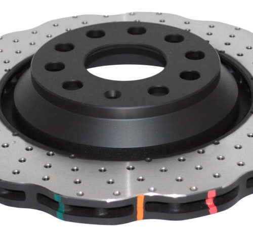 DBA 4000 Series Drilled Wavy Rotor Rear 2010-12 Volkswagen CC - Premium Replacement - Image 5
