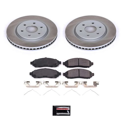 2007-2011 Nissan Xterra & 2010-2011 Suzuki Equator Front Semi-Coated Rotor Brake Assembly - Premium Replacement