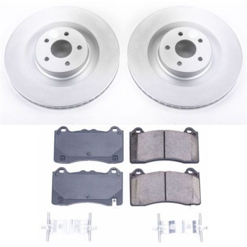 2016-2018 Ford Focus Front Z17 Evolution Geomet Coated Brake Rotor and Ceramic Pad Assembly - Premium Replacement