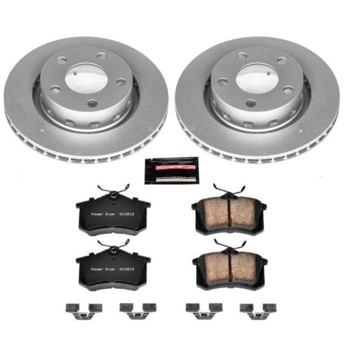 2002-2004 Audi S6 & Volkswagen Passat Heavy-Duty Z23 Evolution Sport Coated Brake Rotor and Carbon-Fiber Ceramic Pad Assembly - Premium Replacement
