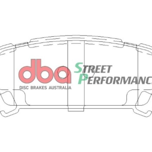 DBA Street Performance Rear Brake Pads for Subaru Legacy 2005-2009 - Premium Replacement
