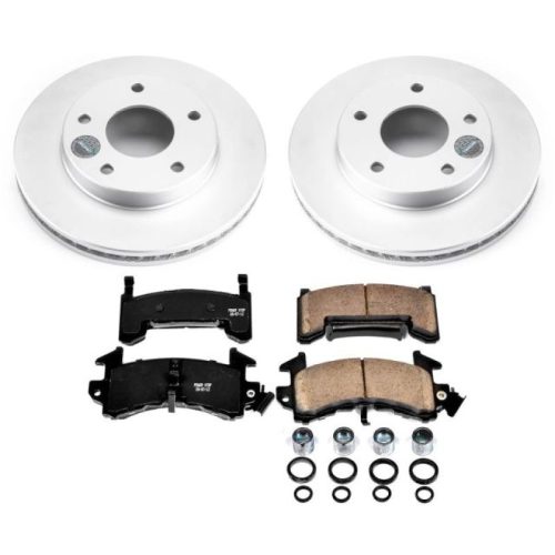 1980-1985 Oldsmobile Toronado Front or Rear Z17 Evolution Geomet Coated Brake Rotor and Ceramic Pad Assembly - Premium Replacement