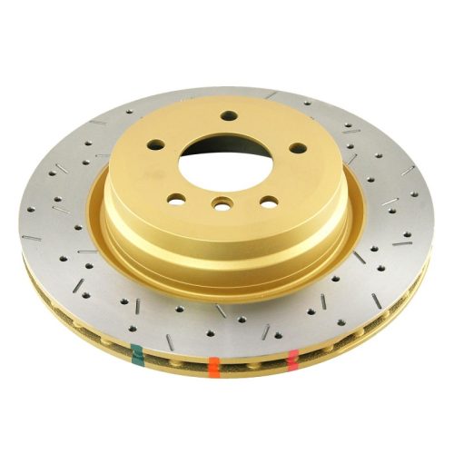 DBA 4000 Series Rear Drilled and Slotted Rotor for BMW 335i and X1 (2007-24) - Premium Replacement - Image 3