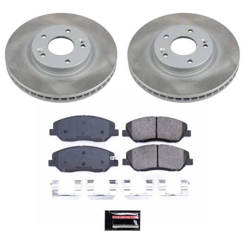 2007-2009 Hyundai Santa Fe Front Semi-Coated Rotor Brake Assembly - Premium Replacement