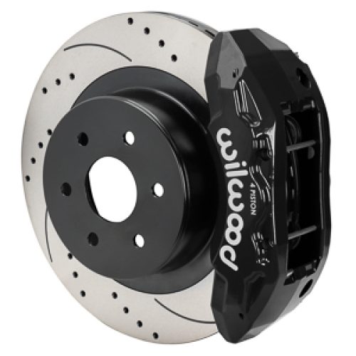 1999-2018 Chevy Silverado and GMC Sierra Rear Brake Rotor Assembly - 16x1.25 Drilled & Slotted Heavy Duty Performance Rotors - Premium Replacement