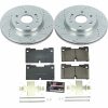 2019 Chevrolet Silverado 1500 & GMC Sierra 1500 Front Z23 Evolution Sport Brake Upgrade Kit - Heavy-Duty Drilled & Slotted Rotors with Carbon-Fiber Ceramic Pads and Hardware