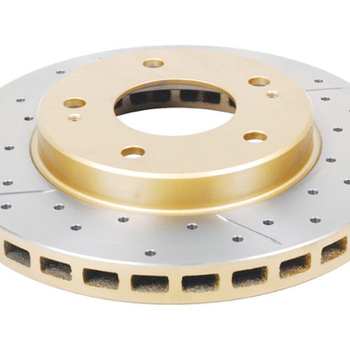 DBA Street Series Drilled and Slotted Rear Rotor for Mitsubishi Eclipse 1998-99 - Premium Replacement