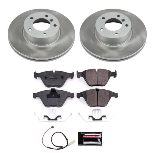 2011-2013 BMW 328i Front Semi-Coated Rotor Brake Assembly - Premium Replacement
