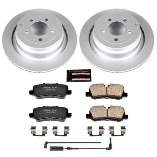 2006-2012 Land Rover Range Rover Rear Z23 Evolution Sport Coated Brake Rotor and Carbon-Fiber Ceramic Pad Assembly - Premium Replacement